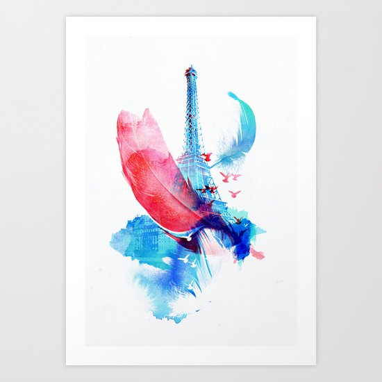 Pigeons of Paris Art Print