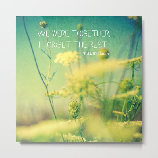We Were Together Metal Print