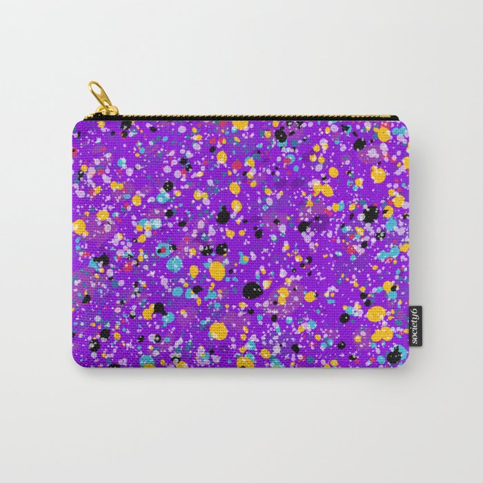 Purple with Dots Carry-All Pouch