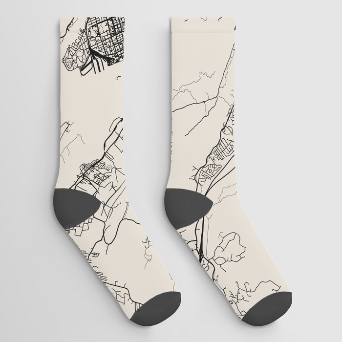 Canada Halifax Map Socks