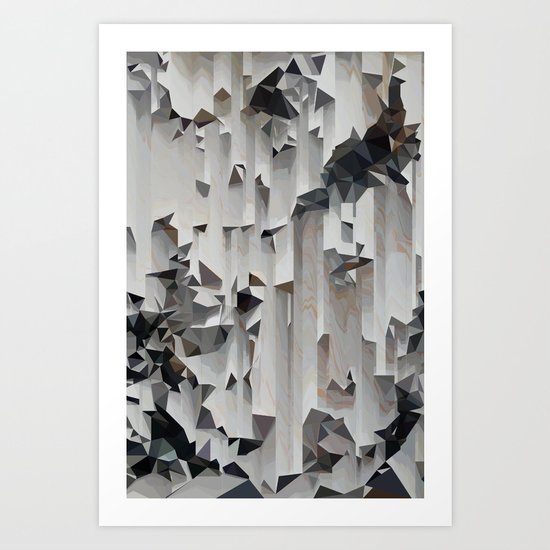 Vector Mountains, 2015 Art Print