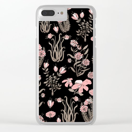 pink garden Clear iPhone Case
