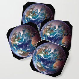 Earth from Space Blue Marble Western Hemisphere Coaster