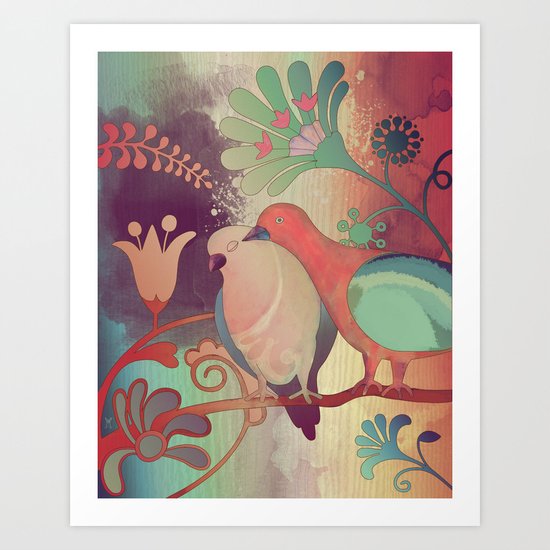 Love Birds Art Print