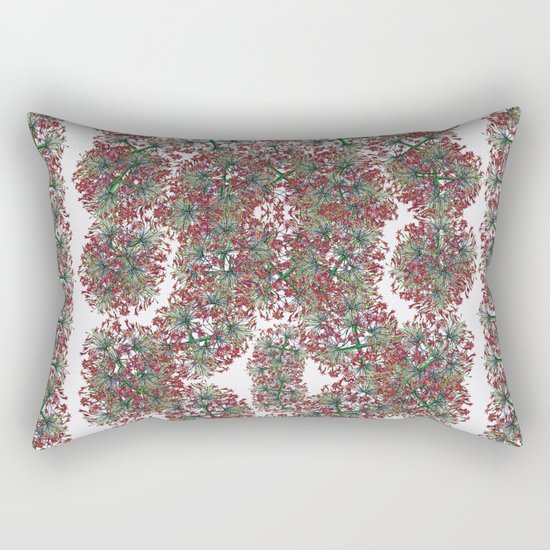 Border gardens of the mind Rectangular Pillow