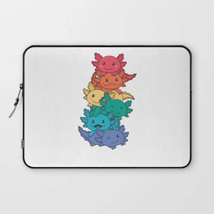 Rainbow Flag Gay Pride Lgbtq Axolotl Laptop Sleeve