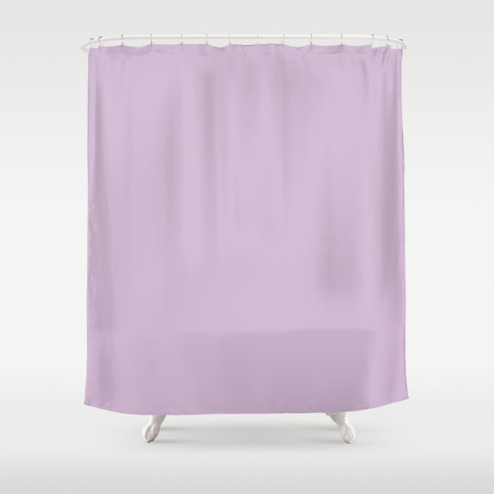 Solid Lilac Thistle Simple Solid Color All Over Print Shower Curtain