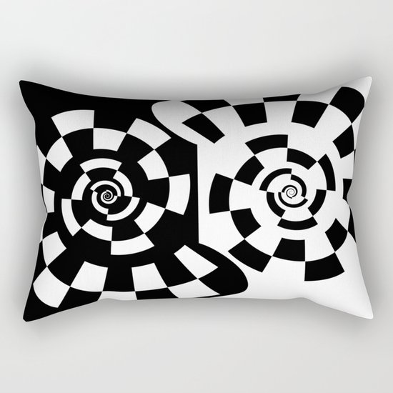Spiral Yin & Yang Rectangular Pillow