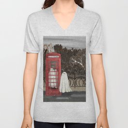 There Are Ghosts in the Phone Box Again... V Neck T Shirt