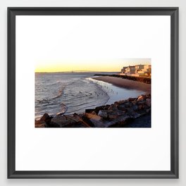 By the shore (New Jersey) Framed Art Print