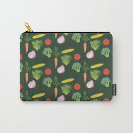Vegetable Pattern by Courtney Graben Carry-All Pouch | Fruit, Fruits, Vegetable, Pattern, Vegtables, Vegetablepattern, Veggie, Drawing, Veggies, Digital 