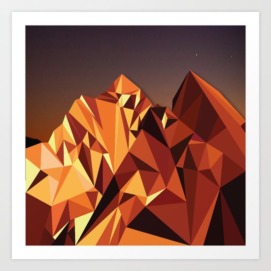 Night Mountains No. 7 Art Print