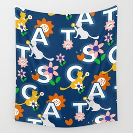 A playful furry lot Wall Tapestry