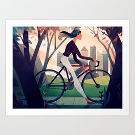 Bike Ride Art Print