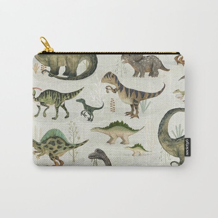 Dinosaur Pattern Carry-All Pouch