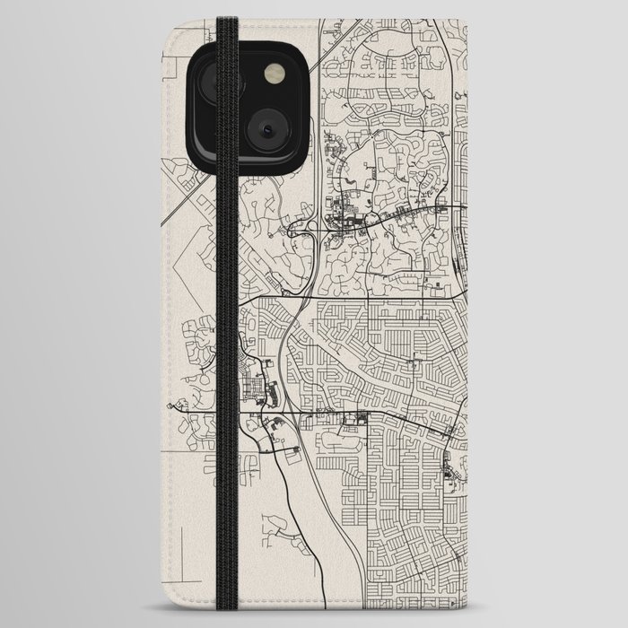 Map of Port St. Lucie USA iPhone Wallet Case