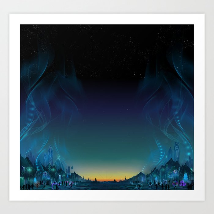 flow festival :: dawn Art Print