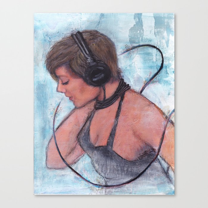 Headphones Canvas Print