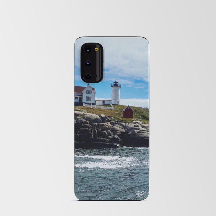 Lighthouse by The Shore (Nubble Lighthouse, Maine) Android Card Case