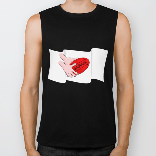 Japan Rugby Flag Biker Tank