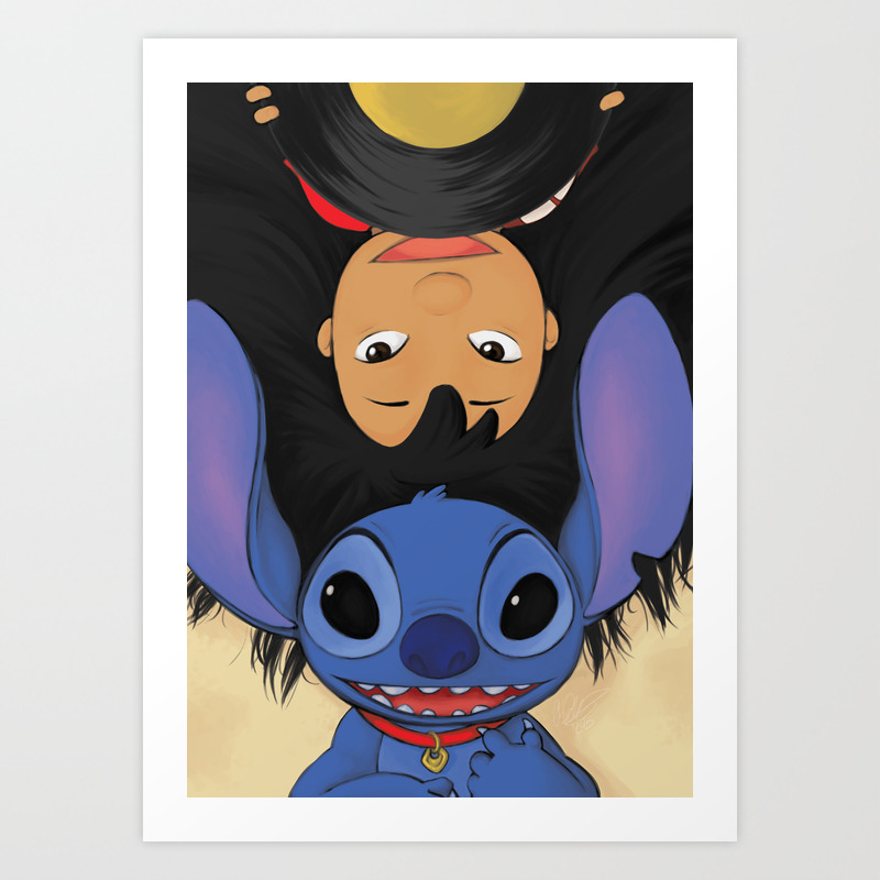 Lilo Stitch Art Print