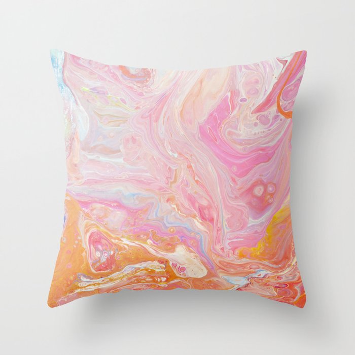 Marble Madness 2020 Throw Pillow
