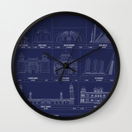 The Architecture of Pakistan Wall Clock