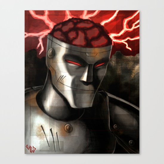 Rusty Joints Portrait Canvas Print