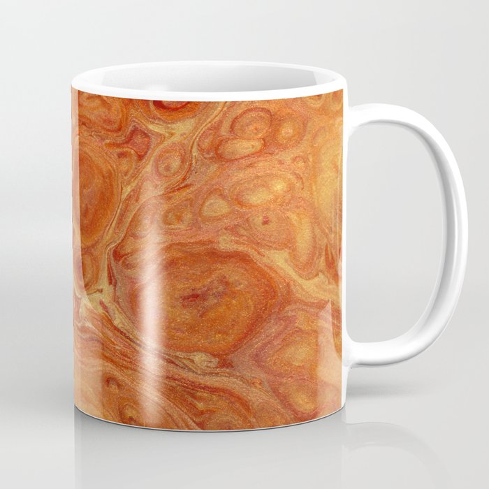 Burnt Orange Fire Lava Flow Coffee Mug
