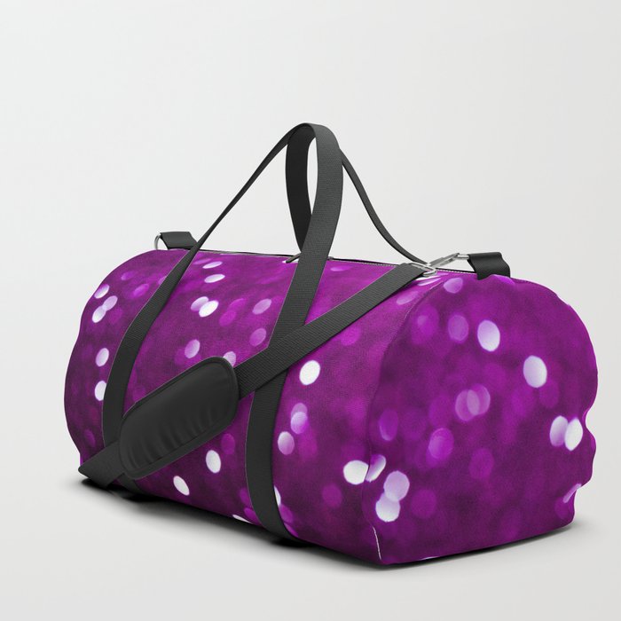 Dark Pink Magenta Fuchsia Sparkly Bokeh Abstract Duffle Bag by PLdesign ...