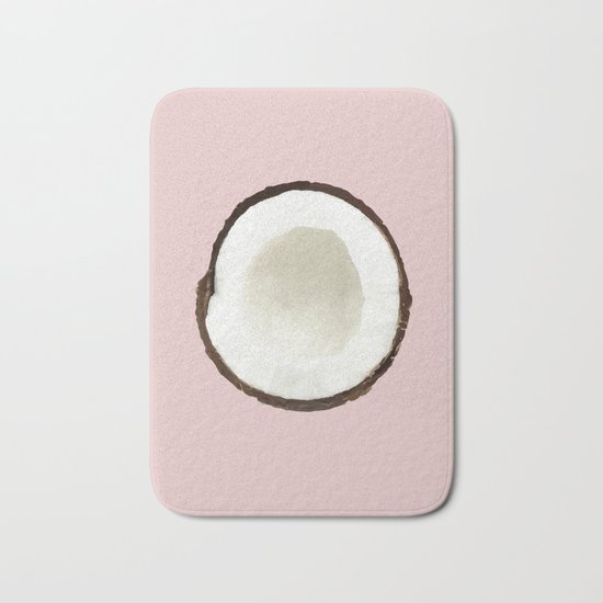 Pink coconut Bath Mat