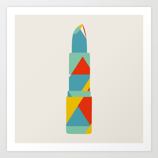 Lipstick Hues Art Print