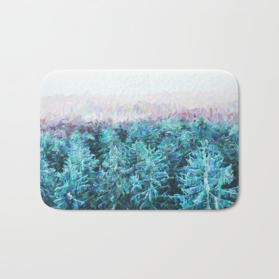 Tree Tops #society6 #buyart #decor Bath Mat