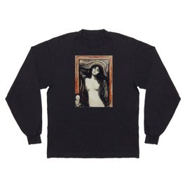 Madonna (1895–1896) Reproduction High Resolution Espressionist Edvard Munch  Long Sleeve T-shirt