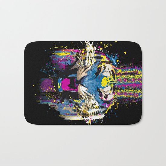 Inked Tiger Bath Mat