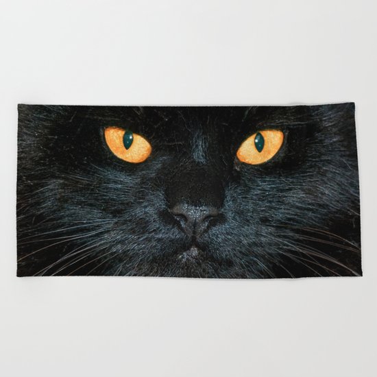 BLACK MAGIC Beach Towel