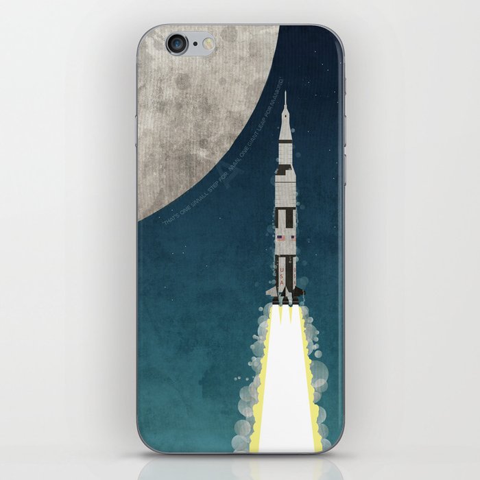 Apollo Rocket Launch to the Moon iPhone Skin