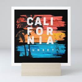 California Sunset Mini Art Print