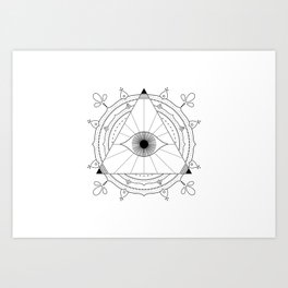 Mandala The Seer - My Magic Source by Bianca Liu Art Print