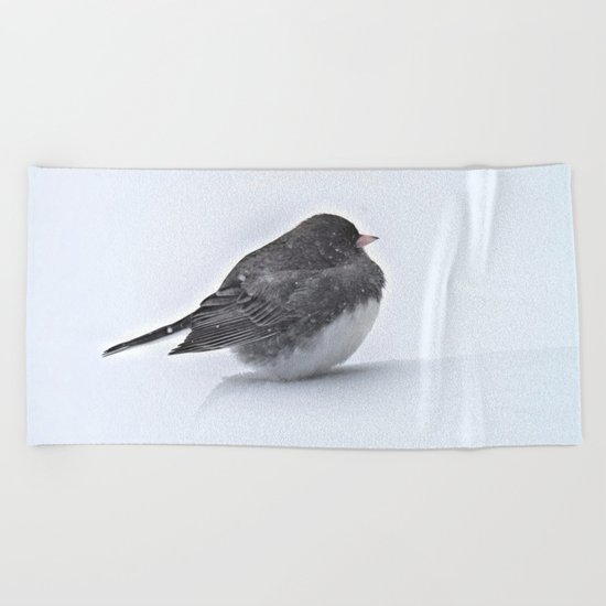 Brave Bird in a Blizzard Beach Towel