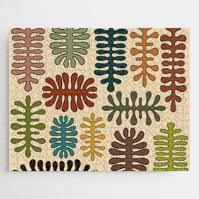 Matisse cutouts colorful seaweed design 1 Jigsaw Puzzle