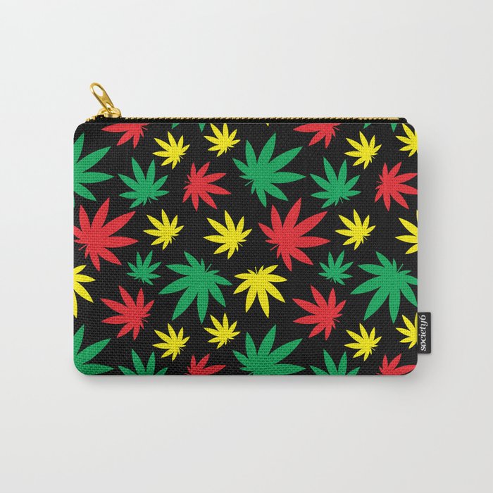 Rasta Weed Pattern Carry-All Pouch