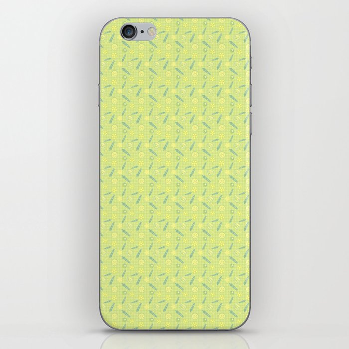 child pattern-pantone color-solid color-light green iPhone Skin