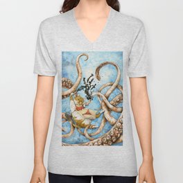 Calamari V Neck T Shirt