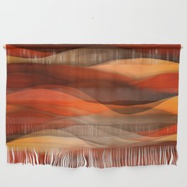 "Sea of sand and caramel waves" Wall Hanging