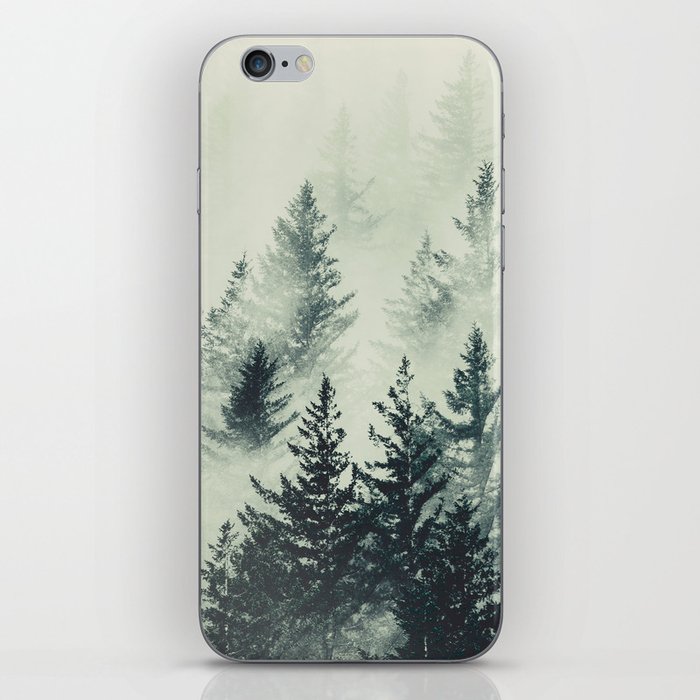Forest Green - Foggy Woods Delight iPhone Skin