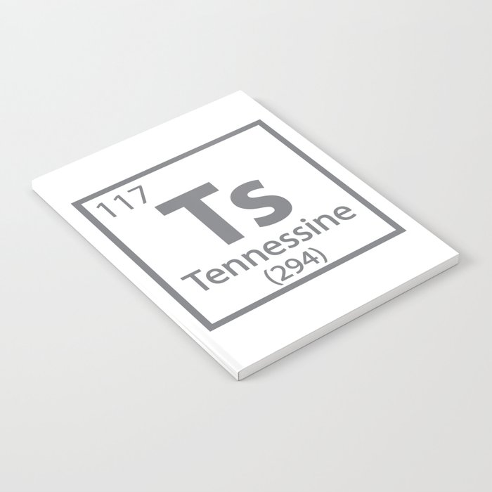 Tennessine - Tennessee Science Periodic Table Notebook