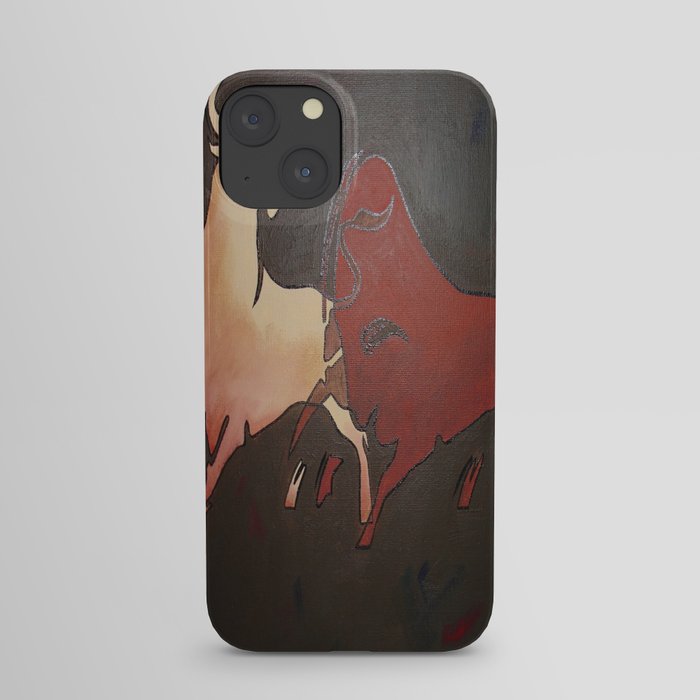 Two Fighting Bulls iPhone Case