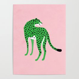 The Stare 2: Tropical Green Cheetah Edition Poster