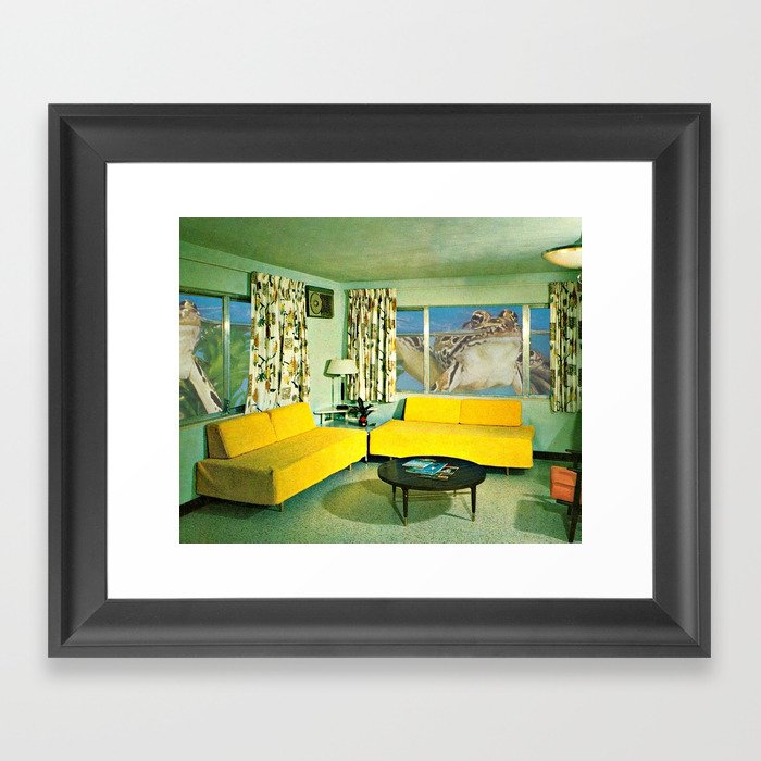 Our Neighbours the Frogs Framed Art Print